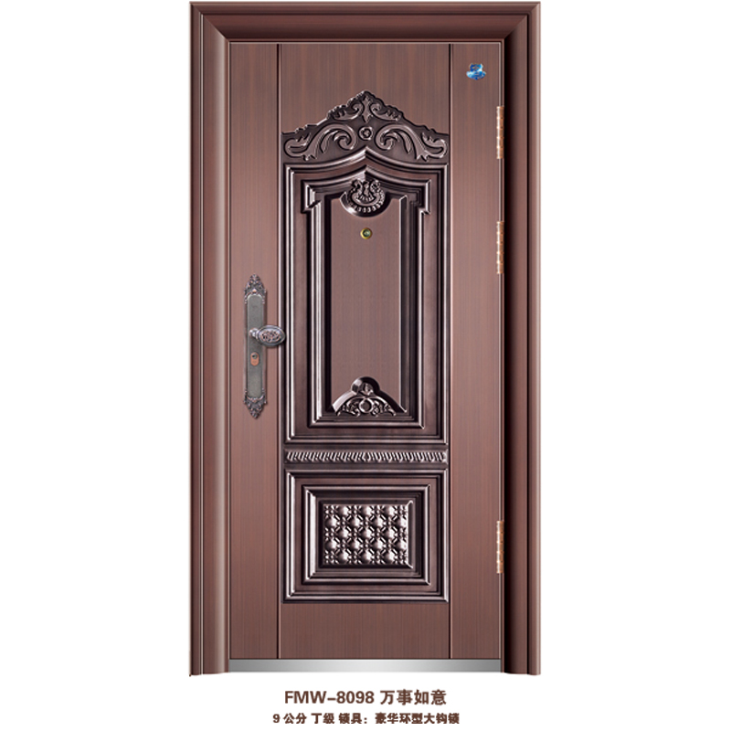 门业图片-防盗门福满屋特价防盗门/低价仿铜门/便宜仿铜防盗门仿铜防盗门2号图片